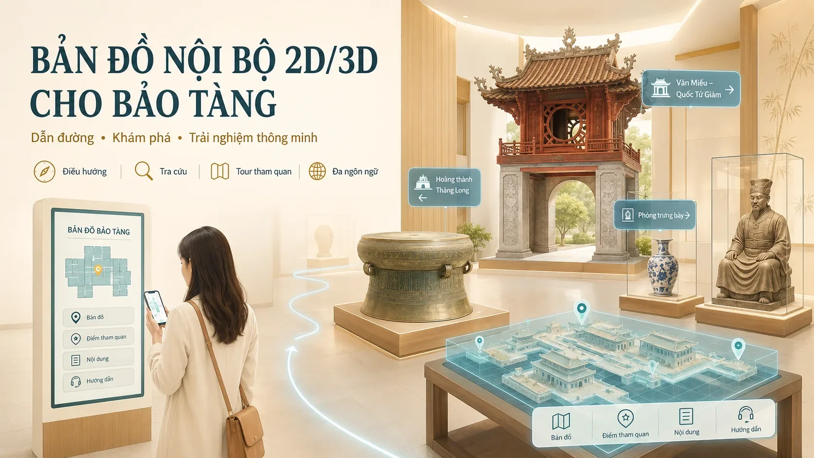 Vì sao bảo tàng cần bản đồ nội bộ 2D3D.2